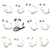 TFD Supplies Wholesale Bulk Earbuds Headphones 200 Pack for iPhone, Android, MP3 Player - Mixed Colors