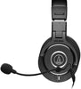 Audio-Technica ATH-M40x Dynamic Headphones Bundle with Antlion Audio ModMic 4 Without Mute Switch, and Blucoil Y Splitter for Audio, Mic