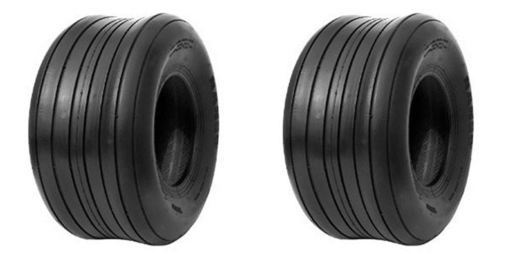 LOT OF TWO (2 15X6.00-6 15x6.00x6 6 ply Rated Tubeless Rib Tires HEAVY DUTY