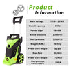 Electric Pressure Washer 3500PSI Power Washer Machine 2.6GPM 1800W with Telescopic Hangle and 4 Nozzles