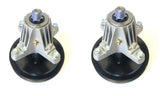 Set of 2 Spindles, MTD Updated (tapped mounting Holes, Bolts Included) Spindle Replaces MTD Spindle 918-04865A, 618-04636, 918-04636, 618-04636A, 918-04636A