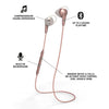 Urbanista Chicago Bluetooth Sports Earphones [ HIGH Performance ], IPX4 Rated Water Resistant, Call-Handling with Microphone, Sport Carry Pouch - Rose Gold