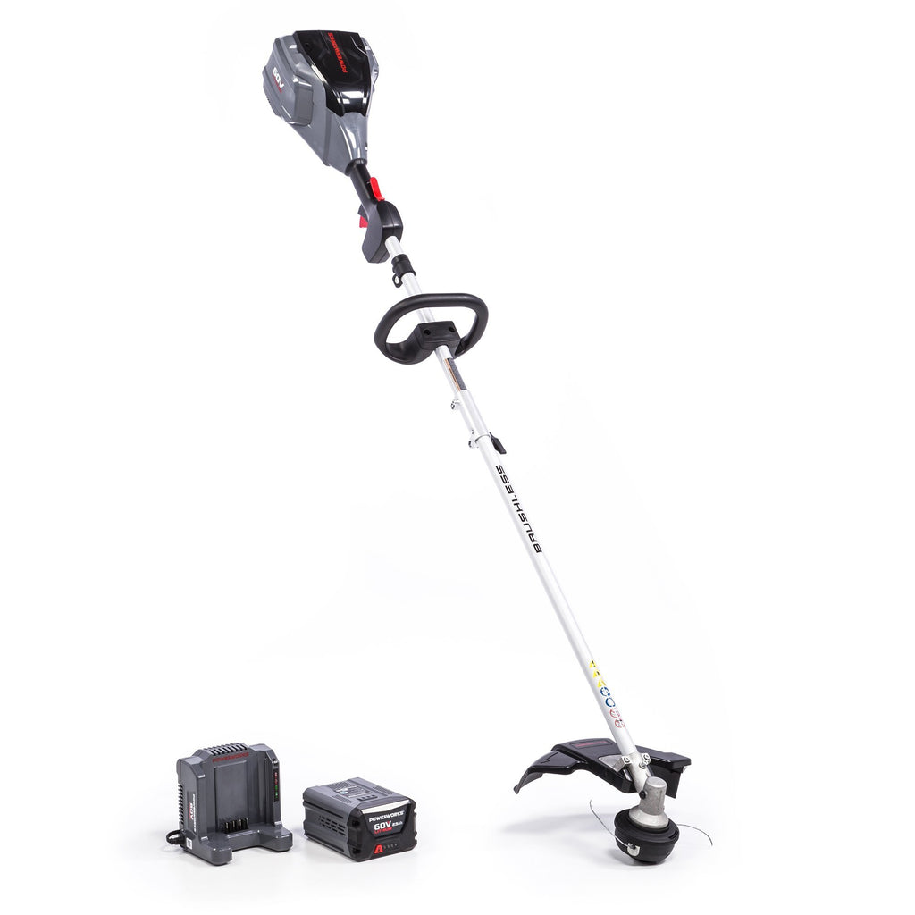 POWERWORKS 60V 14-inch Brushless Top Mounted String Trimmer, 2.5Ah Battery Included ST60L2511PW