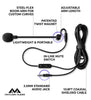 Audio-Technica ATH-M60x Closed Back Headphones with Interchangeable Cables Bundle with Antlion Audio ModMic 4 with Mute Switch, Blucoil USB Audio Adapter, and Y Splitter for Audio, Mic