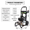 Miyoeris 3600PSI 212CC Gas Pressure Washer, 2.8GPM Gas Powered Power Washer