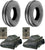 LOT OF TWO (2) 6.00-16 6.00X16 600-16 Tri Rib (3 Rib) F-2 Tires with Tubes HEAVY DUTY 8 PLY RATED