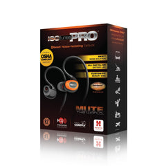 ISOtunes PRO Bluetooth Earplug Headphones, 27 dB Noise Reduction Rating, 10 Hour Battery, Noise Cancelling Mic, OSHA Compliant Bluetooth Hearing Protector (Safety Orange)
