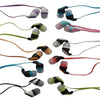 JustJamz Kidz 2.0 Color Call Bulk Earbuds with Mic Stereo Earbud Headphones with Microphone Mixed Colors - 100 Pack