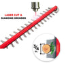 GARCARE 20V Li-ion Cordless Pole Hedge Trimmer with 20-Inch Laser Cutting Blade