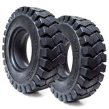 Set of 2 7.00-12 7.00x12 700x12 70012 7.00/12 Solid Flat Proof Forklift Fork Lift Tires