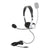 Egghead EGG-IAG-1007TRSS-10-PK-SO Mobile-Ready Multimedia Headset with Volume Control, Black/Silver (Pack of 10)