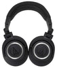 Audio-Technica ATH-M50xBT Wireless Bluetooth Over-Ear Headphones, Black