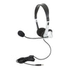 Egghead EGG-IAG-1007TRSS-10-PK-SO Mobile-Ready Multimedia Headset with Volume Control, Black/Silver (Pack of 10)