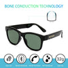 Bluetooth Headphones Wireless Stealth Headphones Glasses Sunglasses Bone Conduction Waterproof Intelligent Songs Artifact 6 Color Microphone Phone(Green Lens)