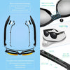 Bluetooth Headphones Wireless Stealth Headphones Glasses Sunglasses Bone Conduction Waterproof Intelligent Songs Artifact 6 Color Microphone Phone(Green Lens)