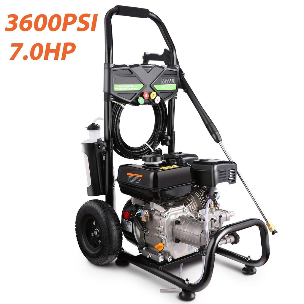 Plozara 3600PSI 212CC Gas Pressure Washer, 2.8GPM Gas Powered Power Washer