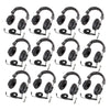 Califone 3068AV Switchable Stereo/Mono Headphones 12-Pack Bundle