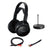 Sony MDRRF912RF Home Theater Headphones (Black) with 6ft 3.5mm /2 RCA and 6in 3.5mm Female to 2X RCA Male