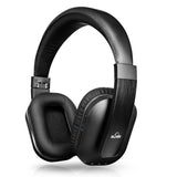 Active Noise Cancelling Headphones, iDeaUSA Bluetooth Headphones with Microphone apt-X HiFi Stereo Sound Headphones for TV, Airplane, 25 Hours Playback - Black