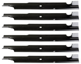 USA Mower Blades (6 U10180BP Standard High-Lift for Windsor 50-3055 50-3160 Bobcat 42180B Length 21in. Width 2-1/2in. Thickness .250in. Center Hole 5/8in. 61in. Deck