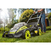 Ryobi 20 in. 40-Volt Cordless Lithium-Ion Self-Propelled Mower/Jet Fan Leaf Blower Combo Kit 5.0 Ah Battery/Charger Included