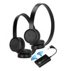 TV Bluetooth Wireless Headphones Connection Kit by GOgroove - BlueVIBE 2 TV - Easy Setup, Lightweight Ear Pads, Includes Televison Audio Transmitter Adapter - Ideal for Private Watching & Listening