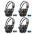 KeyAudio 2 Channel Folding IR Wireless Headphones for in Car DVD/TV Audio Video Rear Entertainment Systems Includes 3.5mm Aux Cord - 4 Pack