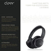 Cleer Flow Bluetooth Wireless Headphones, Hybrid Noise-Cancelling, Over-Ear, Auto-Pause - Black