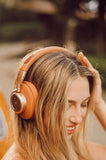 BÖHM Wireless Bluetooth Over Ear Cushioned Headphones with Active Noise Cancelling - B76 (Tan)