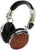 Symphonized Wraith 2.0 Bluetooth Genuine Wood Wireless Headphones with 3.5mm Cable Included for Wired Use (Walnut)