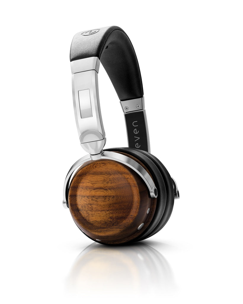 EVEN EarPrint H2 Bluetooth Wireless Headphones that Adapt to the Way You Hear - with Mic (Walnut and Steel)