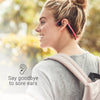 AfterShokz Trekz Titanium Mini Wireless Bone Conduction Bluetooth Headphones, Shorter Headband Size for Smaller Fit, Open-Ear Design, Slate Gray, AS600MSG