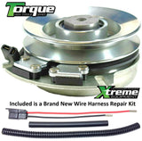 Xtreme Outdoor Power Equipment Bundle - 2 Items: PTO Electric Blade Clutch, Wire Harness Repair Kit. X0003 Replaces Toro PTO Clutch 104-3334, Warner 5217-9 5217-27 - Free Upgraded Bearings