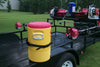 Jungle Jim's Trailer Mate Pro, 3 Trimmer Racks, 2 Blower Holders, Basket, Water Cooler and more.