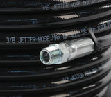 Schieffer 3/8in. x 200ft. 4000 PSI Thermoplastic Sewer Jetter Hose & 6.5 Orifice Button Nose Nozzle
