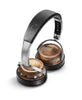 EVEN EarPrint H2 Bluetooth Wireless Headphones that Adapt to the Way You Hear - with Mic (Walnut and Steel)