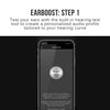 MEE audio EarBoost EB1 Bluetooth Wireless Adaptive Audio Enhancement Earphones with Companion app