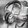 V-MODA Crossfade M-80 Vocal On-Ear Noise-Isolating Metal Headphone, White Silver