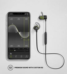 Jaybird Tarah Bluetooth Wireless Sport Headphones for Gym Training, Workouts, Fitness and Running Performance: Sweatproof and Waterproof - Black Metallic/Flash