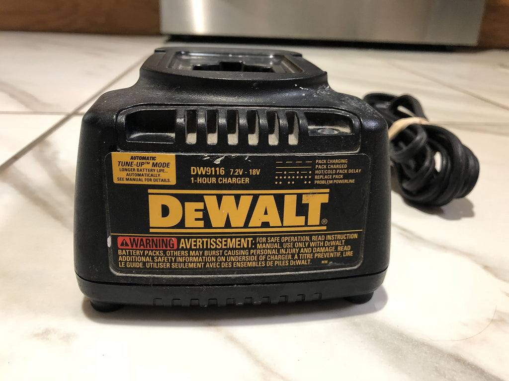 Dewalt DW9116 Replacement (2 Pack) 7.2-Volt to 18-Volt Pod Style 1 Hour Battery Charger # DW9116-2pk