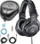 Audio-Technica ATH-M30x Monitor Headphones Bundle with SLAPPA SL-HP-07 Hardbody PRO Headphone Case and Blucoil Audio Premium Headphone 3.5mm Extension Cable